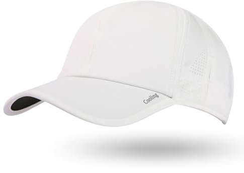 TOP-EX L/XL/XXL Atmungsaktivem Baseball Cap Herren Damen UV-Schutz Sommer Kappe UPF 50 Sonnenhut Basecap Running Sports Golf Cap mit Sonnenbrillenhalter Faltbar 96550_Weiß XXL