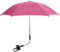 Baby Parasol Compatible with ICandy, Universal Pram Parasol with 50+ UV Protection, Baby and Infant Sun Umbrella for Buggy, with Adjustable Fixing Clamp, Clip on Stroller Umbrella (Hot Pink)
