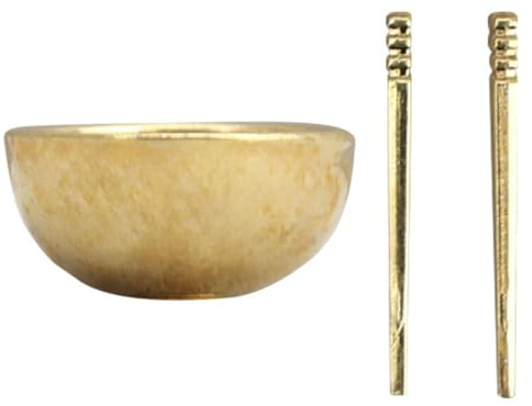 Wsdsgz 1/12 Scale Chinese Styles Bowl Chopsticks Set Miniature Dishware Doll House Accessories Kids Pretend Play Scene Decors Doll House Accessories