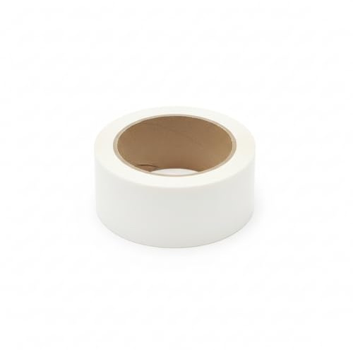 BRILY Nastro Adesivo Bianco in PVC, 4.8 cm x 40 mt, Resistente All'Umidità, Isolamento Elettrico, Rotolo Singolo
