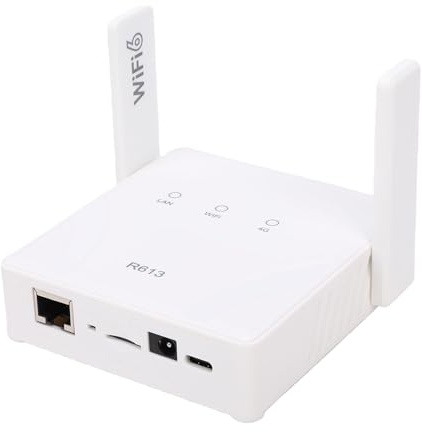 Sxhlseller Router WiFi 4G, Hotspot Wireless Portatile Tascabile da 300 Mbps con Porta RJ45 per Viaggi e Affari, Supporta SIM Card Plug and Play per Connessione Multi-Dispositivo