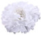ZUMUii Butterme Mehrfarbiges Tuch Blumen Blütenblatt Clip Schleife Haarspangen Zubehör Alligator Clip Girls Headwear Kopfbedeckung Blume Schleife Haarclip (weiß)