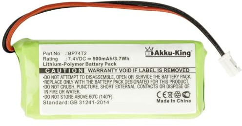 Akku-King Akku kompatibel mit Dogtra Handsender ARC 800, ARC 802, ARC 800 CAMO - 7.4V 500mAh
