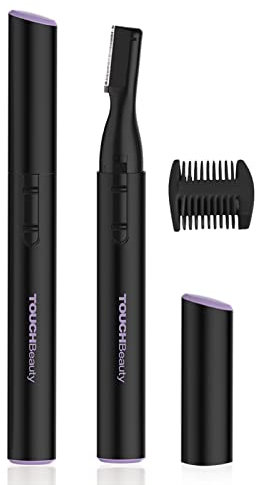 TOUCHBeauty Recortadora Cejas Eléctrica para Mujer, Precisión Afeitadora de Vello Facial,Cortador de Cejas Eléctrico, Cortador de Cejas Eléctrico, AG-815 (Negro)
