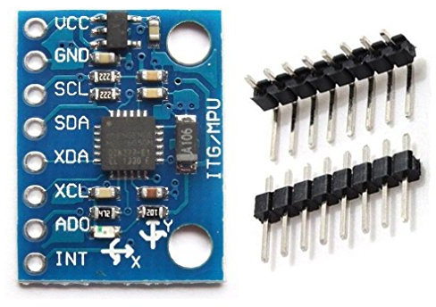 ARCELI GY-521 MPU6050 Accéléromètre 3 Axe Gyroscope Module 6 DOF 6-axe Accéléromètre Gyroscope Module de Capteur 16 Bit AD Convertisseur de Données Sortie IIC pour Arduino