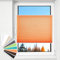 HOMEDEMO Plissee Klemmfix ohne Bohren Jalousien, Orange, 90x120cm(BxH), Plisseerollo Fensterrollo mit Klemmträger, Faltrollo Klemmrollo Sicht-und Sonnenschutz Rollos für Fenster & Tür