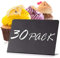 30 Mini Kreidetafel Set - Kreidetafel Mini Tischplatte Schilder für Buffet - Hochzeit - Party - Essen - Food - Preisschilder - Platzkarte Namen