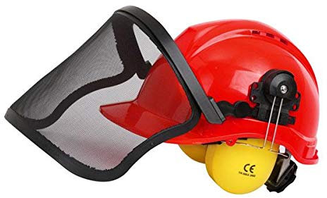 Neilsen CT5290 - Safety Helmet with Visor and Ear Protection | Comprehensive Head and Face Protection for Outdoor Work