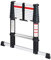 BigFootEvo HELDER PRO - 3,20M Échelle Télescopique Professionnelle, Réglable, Sécurisée, Antidérapante, Certifiée EN131, Compacte et Facile à Transporter (Bigfoot, 3,2 m)