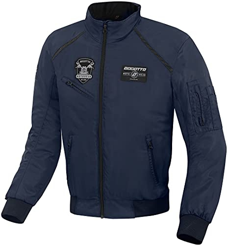 Bogotto Boston Motorrad Textiljacke, dunkelblau, M | Atmungsaktiv