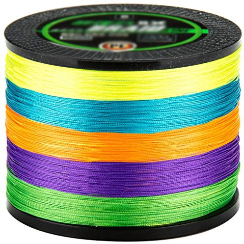 Angelschnur Super Strong Geflochtene Angelschnur - 8 Strands PE Angelschnur - Abriebfeste Geflochtene Schnüre □ unglaubliche Super Power Line 500 Yards Farbige Angelschnur Fischdraht ( Size : 4# )