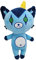 Sonsoke Plüschkissen Cosplay Plüsch Wurfkissen für Halloween-Dekorationen 24,9 cm (blaues Einhorn 31,8 cm)