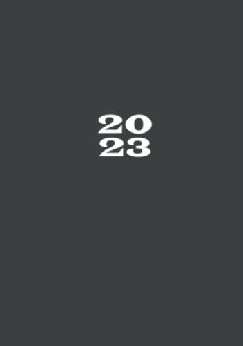2023: Terminkalender mit Uhrzeiten 6 bis 21 Uhr täglich | 1 Tag auf 1 Seite mit Zeiteinteilung | A5 Tagesplaner mit Zeit | Kalenderbuch Planer ... Buchkalender Jahresplaner | Soft-Cover Grau