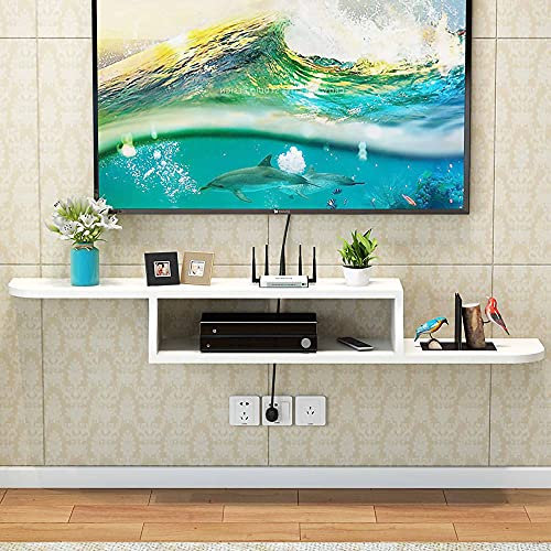 Mobile Porta TV sospeso, Console TV sospesa con Spazio di archiviazione Aperto, mensola portaoggetti multimediale per unità a Parete sospesa per intrattenimento/C / 100 cm