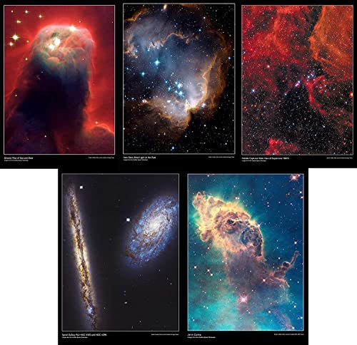 Snowgoose and Lily Set Of Five Hubble Telescope Space Posters [HB3]