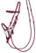 QHP Knotenhalfter-Set Multifunktion (Shetty, Bordeauxrot)