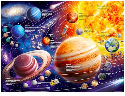 Pintoo Jigsaw Puzzles 1200 Piece for Adults - Image World - Space Beautiful Plastic Puzzle for Home Decor Zero Dust Easy Storage [H2937]