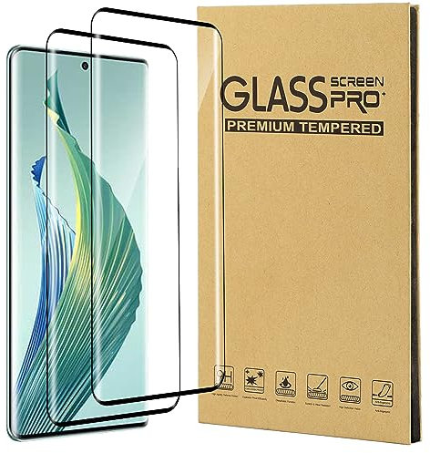 CONAPIKA [2 Piezas Protector de pantalla para HONOR Magic 5 Lite 5G Cristal Templado, Dureza 9H, Ultra HD, Anti-Scratch, Sin Burbujas, Alta sensibilidad 3D Cobertura Completa Protector Pantalladrio