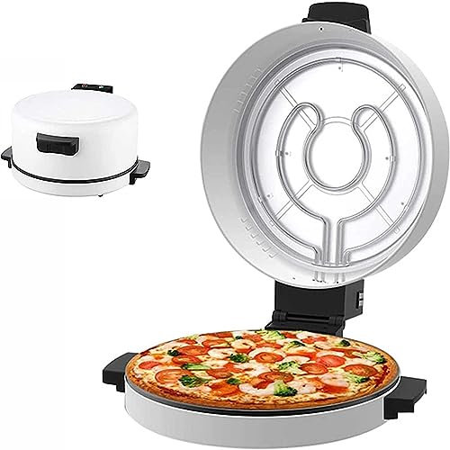 PAILON 2000W Electric Double-Sided Nonstick Boiler Pizza Maker, 12-inch / 30cm Pizza Maker Machine for Home, Power Ready and Indicator Lights, for Steak Bread Baking