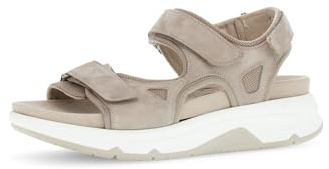 Gabor Damen Plateausandalen, Frauen Sandalen,Wechselfußbett,bequem,Sommerschuhe,Freizeitschuhe,offene Schuhe,Strandschuhe,leinen,37 EU / 4 UK