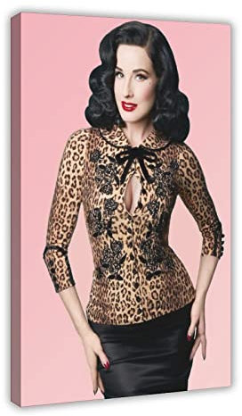 Schauspieler Dita Von Teese Leinwand Poster Schlafzimmer Dekor Sport Landschaft Büro Zimmer Dekor Geschenk Rahmenstil 50 x 75 cm