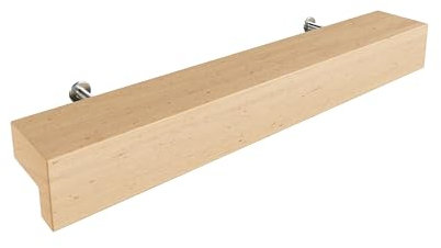 Sossai Holz Möbelgriffe aus Buche | GAH01 | Lochabstand 96mm, Länge 156mm, 1 Stück
