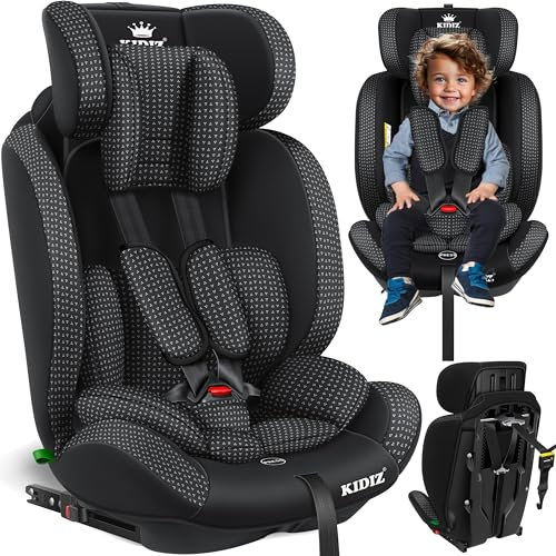 KIDIZ® Autokindersitz Triangle Premium Kindersitz Kinderautositz | Autositz Sitzschale | 9 kg - 36 kg 1-12 Jahre | Gruppe 1/2/3 | universal | zugelassen nach ECE R129/03 | mit Isofix