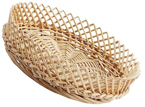 Cabilock 1 Pc Cesta tejida cestas de almacenamiento decoración de frutas bandeja de maquillaje cesta de almacenamiento multiusos soporte para pan huevo canasta de frutas envase, S503L88U472MON04XOFE