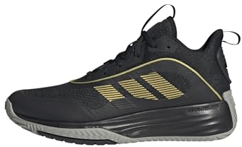 adidas Herren Own The Game 3 Shoes, Core Black/Gold Metallic/MGH Solid Grey, 44 EU