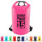 MORAINJAY 15L Borsa Impermeabile,Rosa Rossa Waterproof Zaino Impermeabile Sacco Impermeabile con Tracolla Regolabile,2L/5L/10L/15L/20L/30L Dry Bag per Outdoor Sport Acquatici,Barca,Pesca,Rafting,Nuoto