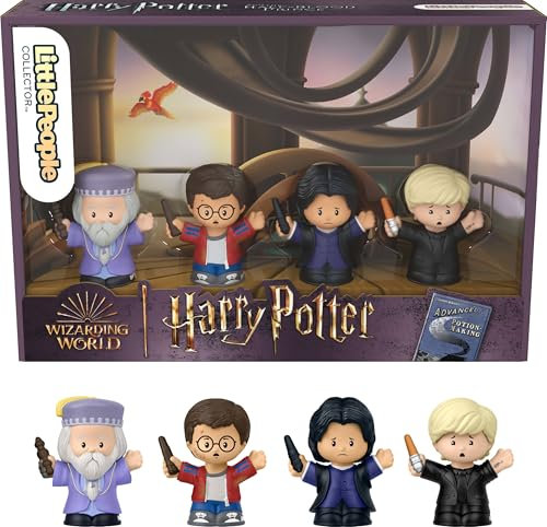 Little People Collector Harry Potter and the Half-Blood Prince Special Edition Set for Adults & Fans, 4 Figures in a Display Box, JDG33