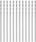 sourcing map Lot de 12 forets hélicoïdaux Micro Jobber #69 0,75 mm en acier rapide HSS pour métaux professionnel, acier inoxydable, aluminium, bois, plastique