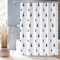 XUEDNGM Rideaux de Douche Anti Moisissure 120 x 140 cm Personnalisable, Séchage Rapide, Lavable, Lesté, avec des Crochets Rideau de Bain Imperméable Rideau Douche Tissu, pin