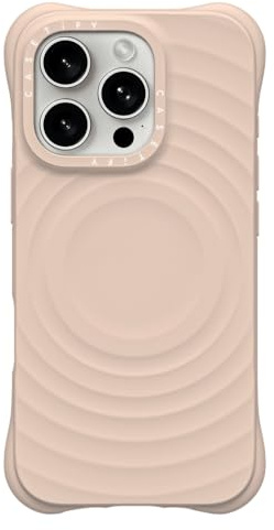 CASETiFY Ripple Silicone Case for iPhone 16 Pro [Magsafe Compatible / 6.6 ft. 2X Military Grade Drop Protection] Soft-Touch, Secure Grip - Oat