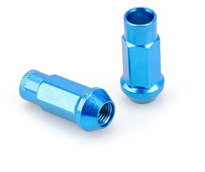 Cttabkl Kompatibel Mit Suzuki Für Alto Für Celerio Für Jimny Auto-Radmuttern Radbolzen Radschrauben Unterlegscheibe Feststellradmuttern M12x1,5 M12x1,25 20 Stück Radschraubenmuttern(Blue,M12x1.25)