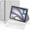 FOGARI Tastatur Hülle für iPad Air 13 (M3/M2) 2025/2024, Deutsches QWERTZ, Magnetische Bluetooth Abnehmbar Tastatur für iPad Air 13 (M2) 2024/Air 13 (M3) 2025, Hellgrau