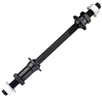 PJQUEKAIPJ quick release hub bike Bicycle Wheel Hub Axle Front Rear Steel Solid Spindle Shaft Vintage For Fat E BIKE Fixie BMX MTB Road Skewer 200mm through axle vs quick release(1pcs 200mm)