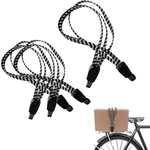 Sangles Élastiques pour Bagages,3 Pcs Tendeurs Elastique avec Crochets Robustes Sangle de Vélo Elastique Tendeurs Plats Elastique avec Crochets pour Moto Fixation de Casque Bagages Sac en Bandoulière