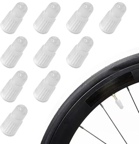 10 Stück Ventilkappen Fahrrad Französisch,Tubeless Ventil,Fahrradventil Kappe,Fahrrad Ventile,Fahrrad Ventilkappen für Dunlop,Autoreifen Ventileinsatz Mountainbike Ventildeckel,Ventiladapter Kapern
