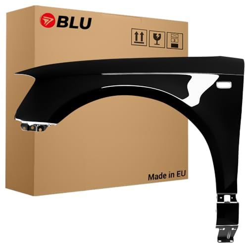 BLU Kotflügel Passend für Audi A3 8P II-generation LZ9Y Links Schwarz | 2003-2008 | Vorderseite Vorne | Lackiert | Einbaufertig
