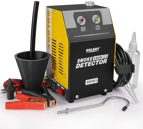 Solary Détecteur de fuite de voiture EVA avec pompe à air intégrée, capteur de pression pour systèmes de tuyauterie et systèmes de carburant, appareil de diagnostic sous vide 12 V pour tous les types