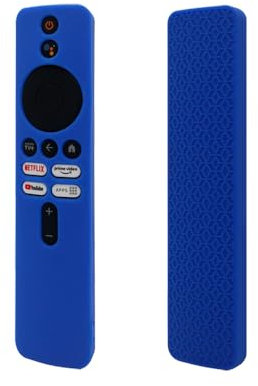 BoerHang Case Compatible with Xiaomi TV Box S 3rd Gen/Xiaomi TV Box 4K 2, Silicone Anti-shock and Anti-fall Protective Cover.Luminous Blue