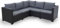 Ecksofa für Garten oder Terrasse in Rattan Optik - Sofa garnitur mit Kissen - Ecklounge für 4-5 Personen - Garten Lounge - Gartengarnitur Outdoor Wetterfest - Sitzgruppe für den Balkon