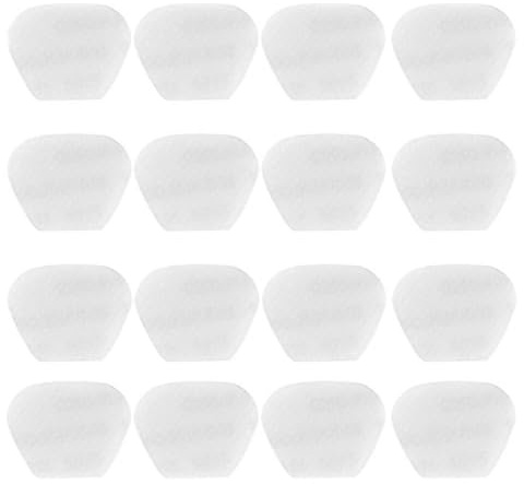 Harewtwy Guitar Pick Accessories 16Pcs Transparent Anti-Slip Silicone Adhesive Guitar Pick Grip Stickers Paddle Enhancers