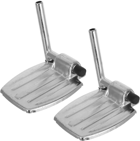 Abaodam Lot de 2 Repose-Pieds Robustes et Compacts pour Fauteuil Roulant Repose-Jambes Élévateurs Légers en Matériau Solide Adaptés Remplacement Voyage Accessoires Universels pour