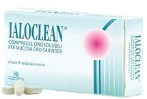 FARMA-DERMA Ialoclean Compresse Oosolubili per Mucosa Oro-Faringea a Base di Acido Ialuronico | Compresse da Sciogliere in Bocca ad Azione Lubrificante, Emolliente, Protettiva su Mucosa Oro-Faringea