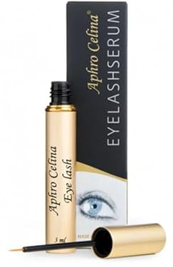 Aphro Celina Wimpernserum, 3ml, Natürlich, für Wimpernwachstum und Wimpernpflege, Serum