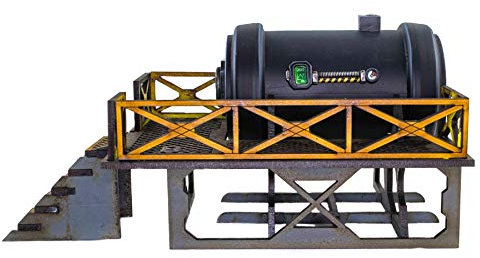 War World Gaming Industry of War Brennstoffspeicher Vorbemalt - 28mm Sci-Fi Industriell Tabletop Wargame Gelände Modellbau Diorama Schlachtfeld Wargaming
