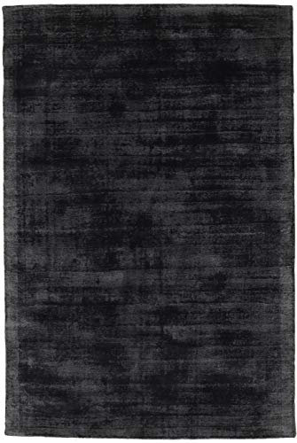 RugVista, Tribeca, Teppich, Mittelflor Teppich, 120 x 180 cm, Rechteckiger, Modern, Viskose, Flur, Schlafzimmer, Küche, Wohnzimmer, Charcoal, Grau