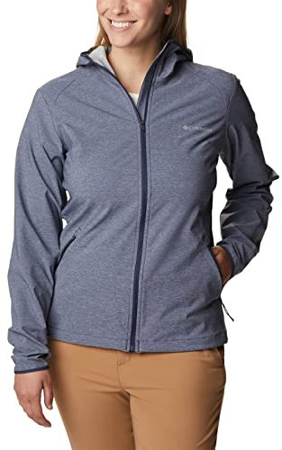 Columbia Femme Heather Canyon Veste capuche Softshell, Nocturnal Heather 466, S EU